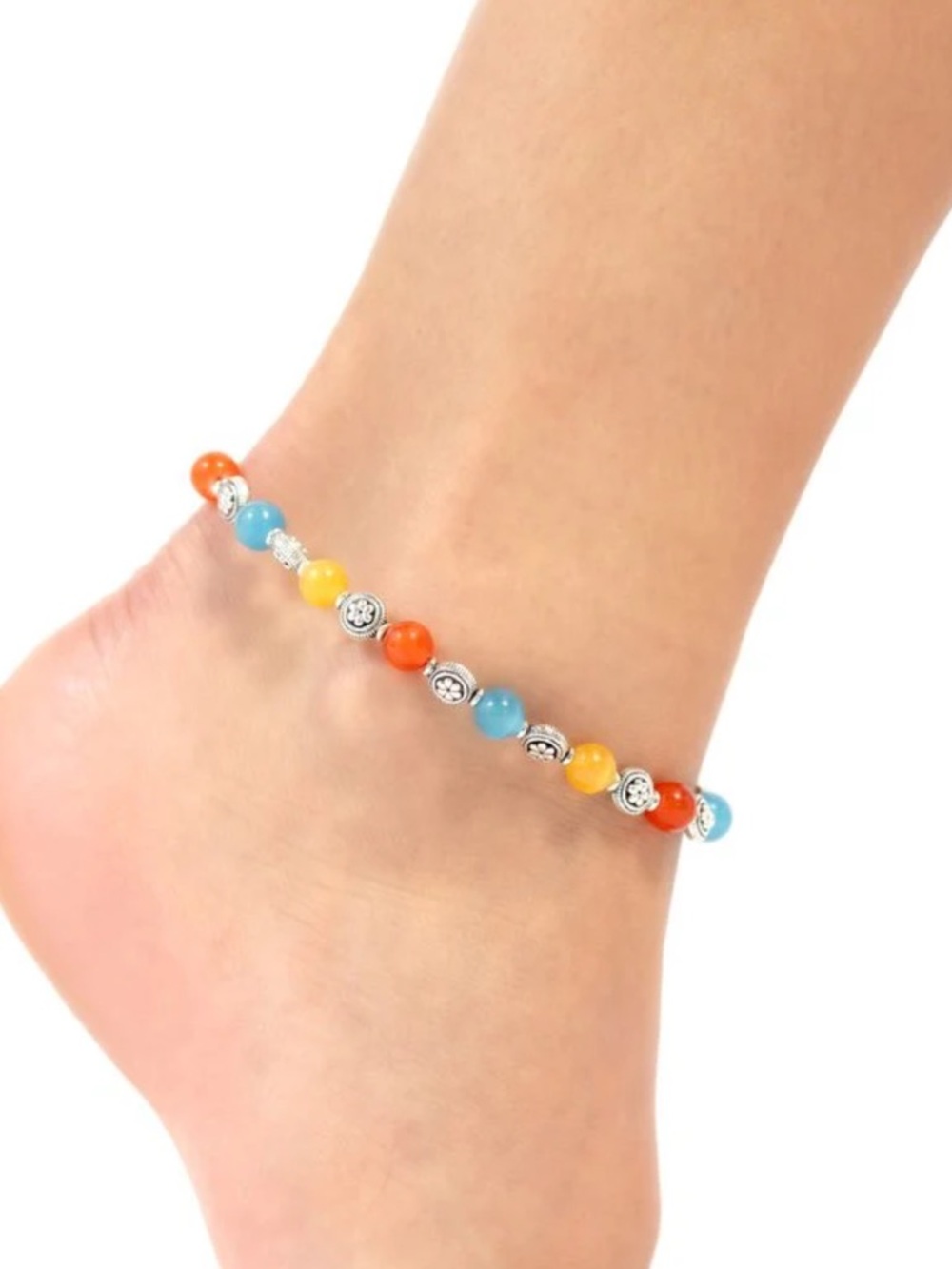 Paparazzi Ankle Bracelet ~ Beachy Bouquet - Multi